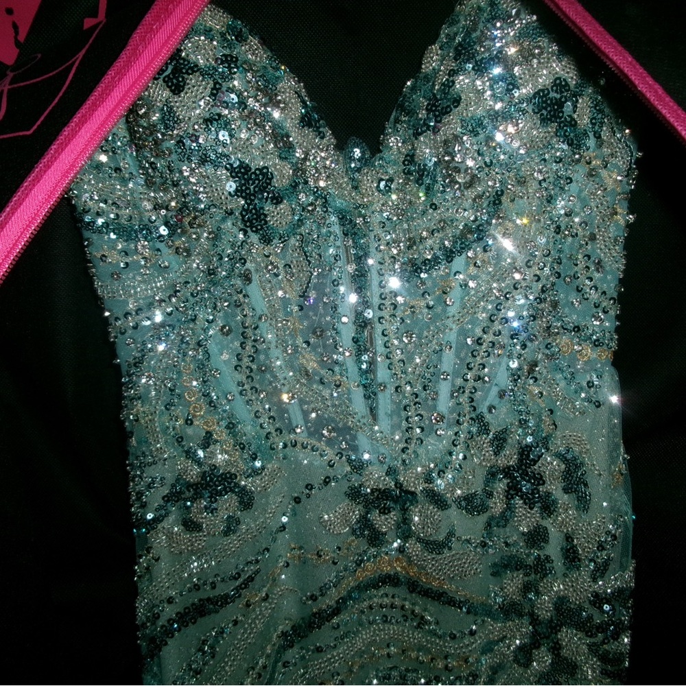 Sequin Embellished Evening Gown